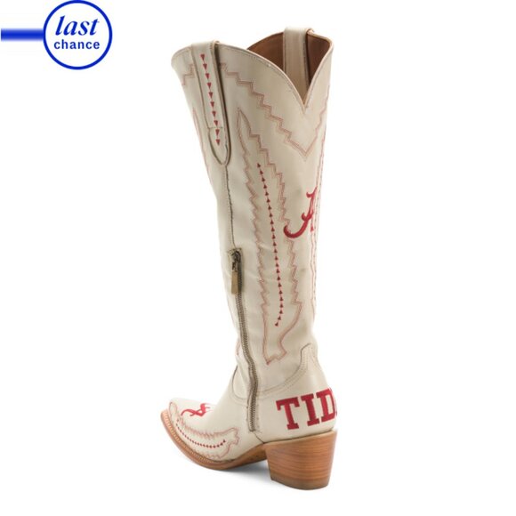 VACCARI BOOTS White Made In Mexico leather alabama madison tall western boots - Picture 2 of 2